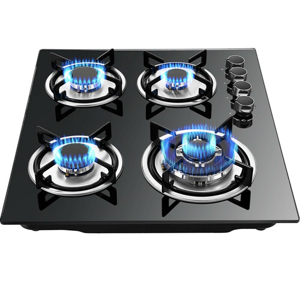 59cm NG/LPG Cooktop 23" 4 Burners Built-in Stove Stainless Steel Cooker Cook top 