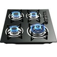 thumbnail image 3 of Fichiouy 23” Gas Cooktop Built-in Stove in Black with 4 Burners, 3 of 9