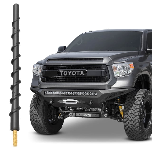 Antena VOFONO de 7 pulgadas en espiral de goma flexible para Toyota Tundra Tacoma