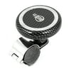 "Durable Plastic Metal 2.5"" Dia. Power Handle Steering Wheel Knob for Car Automotive Silver Tone Black"