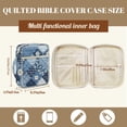 thumbnail image 7 of ZUXONGSY Blue Daisy Flower Print Bible Cover for Women Large Bible Bag Portable Scripture Bag with Multiple Pockets Carrying Book Case for Study, 7 of 7