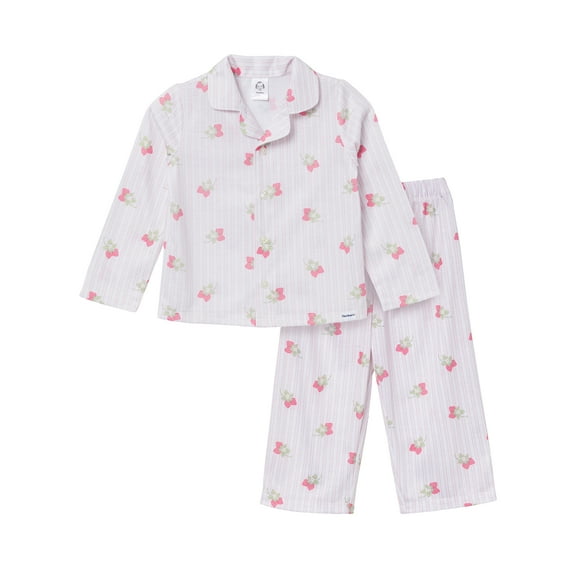 Gerber Toddler Neutral Collared Top and Pants Pajama Set, 2-Piece, Sizes 12 Months - 5T