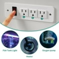 thumbnail image 6 of Dextrus Heavy Duty Metal Aquarium Stand with Power Outlets and Cabinet for 55-75 Gallon Fish Tank Stand, Turtle Tank, Reptile Terrarium (865lbs Capacity) - White, 6 of 8