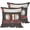 Audio Cassette, variant on Black Circular Pattern Throw Pillow Covers Set of 2 White Background Throw Pillow Covers Couch Square Pillowcases Cushion for Living Room Bedroom Sofa 18x18 Inch