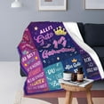 thumbnail image 2 of LHSHID 19th Birthday Girl Gift Blanket Flannel Soft and Comfortable Anti static Bed Sofa Blanket 40x50in, 2 of 6