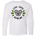 thumbnail image 3 of Inktastic Live Love Koalas Long Sleeve Youth T-Shirt, 3 of 5