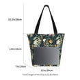 thumbnail image 4 of Horeoi Watercolor Floral Print Shoulder Bag for Women Large Capacity Zipper Tote for Shopping Beach Travel Gym with Inner Pocket, 4 of 7