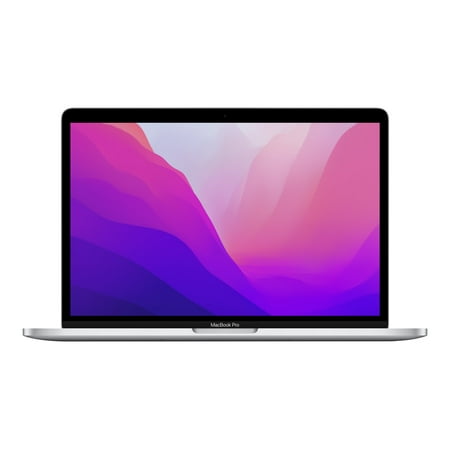 Restored 2022 Apple MacBook Pro Laptop with M2 chip: 13-inch Retina Display, 8GB RAM, 512GB SSD Storage, Silver (Refurbished)