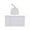 Grey, variant on Cotton Newborn Swaddle Blanket and Knotted Fetal Cap Set 31 in x 31 in + 6.3 in x 6.3 in