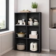 thumbnail image 4 of LEDREM 6 Cube Bookshelf with Open Storage Organizer, Bookcase and Display Shelf for Living Room Home Office Dining Room, Ebony Black, 4 of 11