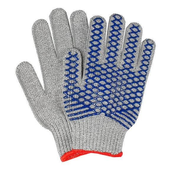 Ritz CLRZSCGLSM Small Cut Resistant Glove - Blended Material, Gray w/ Red Wrist Band