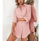 thumbnail image 5 of Top De Camisa De Longitud Media Para Mujer, Vestido De Camisa Con Solapa Para Mujer Lavable A Máquina Tela Cómoda Puños Amigables Con La Piel Everted Elegante Para La Vida ANGGREK II1711, 5 of 8