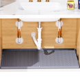 thumbnail image 1 of Kitchen Waterproof Sink Mat, 34" x 22" Silicone Bathroom Sink Mat, Under Sink Liner Drip Tray and Kitchen Sink Bottom Protector, Fits 36" Upright Cabinet (Gray), 1 of 8