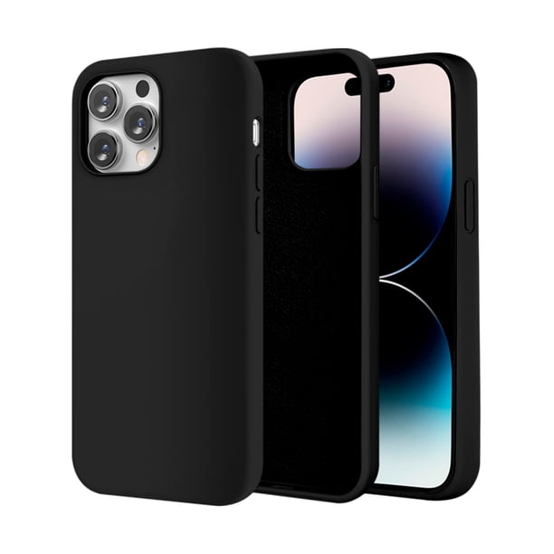 Funda de Protección para iPhone 14 Pro Max - Sovico - Silicón con Forro de Microfibra