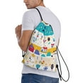 thumbnail image 4 of Yiaed Funny Farm Print Drawstring Bags Drawstring Backpack Bulk String Back Pack Gym Sport Bag-Small, 4 of 5