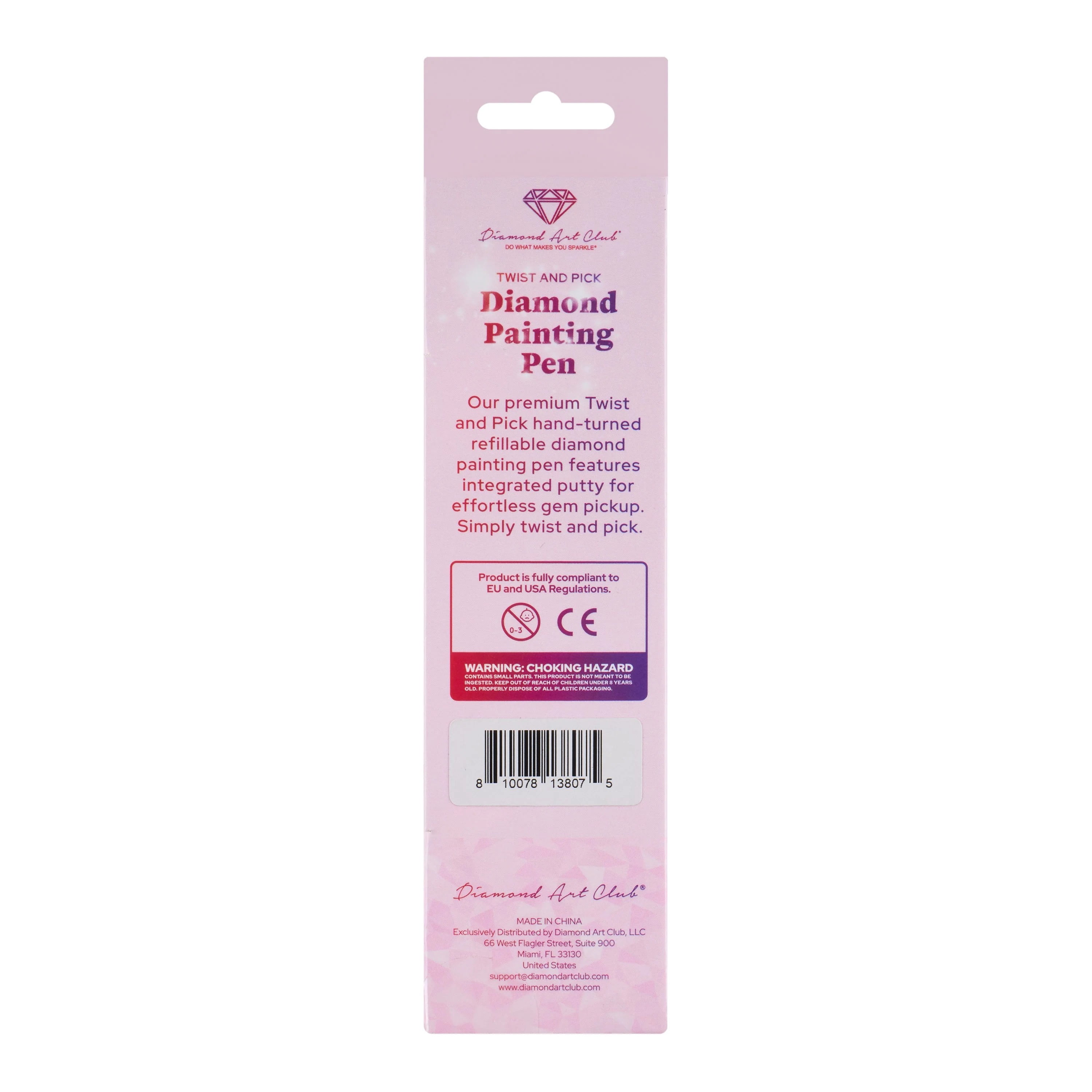 DIAMOND ART CLUB® Twist And Pick Premium Pen - Raspberry Lip Smacker, Comfortable Diamond Painting Pen, Diamond Art Accessories and Tools (Pack of 1)