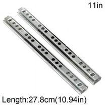 Drawer Runner Rail Replacement Silver Slide Attachment Bearing Furniture 11 Inch