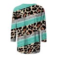 thumbnail image 4 of HKEJIAOI Womens 3/4 Sleeve Tops Floral Print Mid-Length XL Summer Blouse, 4 of 5
