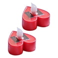 thumbnail image 1 of Almencla 2 Pieces Solar Candle Light Waterproof Home Decor Flameless Solar Tea Lights Heart Red Lighting, 1 of 8