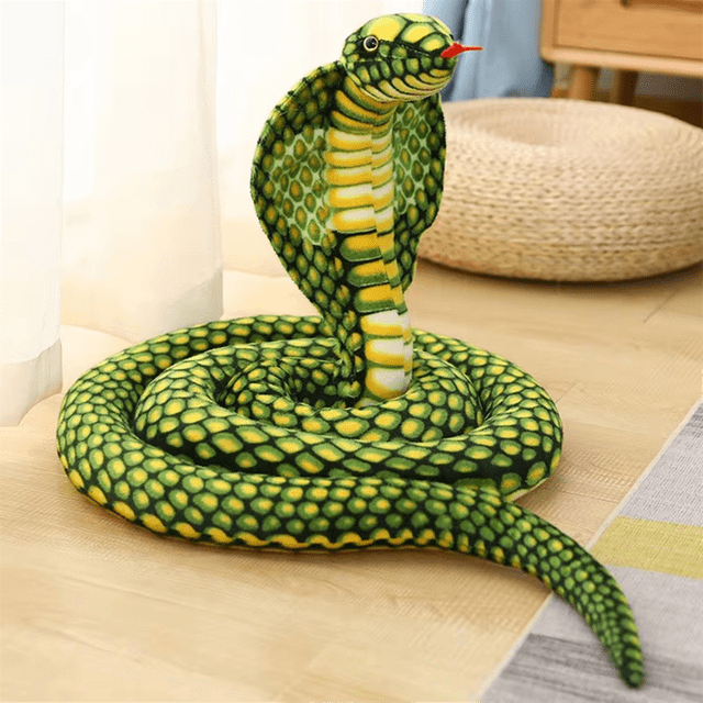 Simulation Doll Cobra Plush Toy Long Python Doll Rag Doll Zodiac Coiled Snake Fake Snake Props 170cm