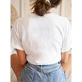 thumbnail image 2 of T-Shirt Graphique Vintage pour Femmes "Beautifully Breaked" avec Cœur - Col Rond Décontracté, Manches Courtes, Polyester, Lavable en Machine, Haut d'Été, Haut d'Été Décontracté Haut Imprimé Audacieux Tissu Polyester, 2 of 6