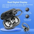 thumbnail image 2 of Open Ear Earbuds, Bluetooth 5.4 Wireless Earbuds with Ear Hooks, 60Hrs Playtime Bluetooth Headphones, HD Stereo Bass Over Ear Earphones, IP8 Waterproof Ear Buds for Workout/Running, Black, 2 of 7