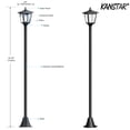 thumbnail image 3 of 70" Street Vintage Outdoor Garden LED Solar Lamp Post Light Lawn - Adjustable, 3 of 8