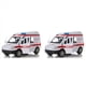 thumbnail image 1 of 2X Ambulancia VehíCulos MéDicos Juguetes 1/32 AleacióN Diecast Modelo de AutomóVil con LightandSound Regalo para NiñOs, 1 of 6