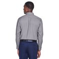 thumbnail image 2 of The Harriton Mens Easy Blend Long Sleeve Twill Shirt Shirt with Stain-Release - DARK GREY - XL, 2 of 4