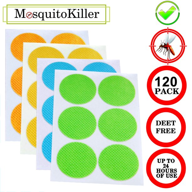 SPRING PARK 120Pcs Mosquito Repellent Stickers Patches Anti Insects