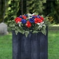 thumbnail image 6 of Dwellnix Artificial Flowers Headstone Outdoor Grave Decorations Cemetery Flowers NEW, 6 of 7