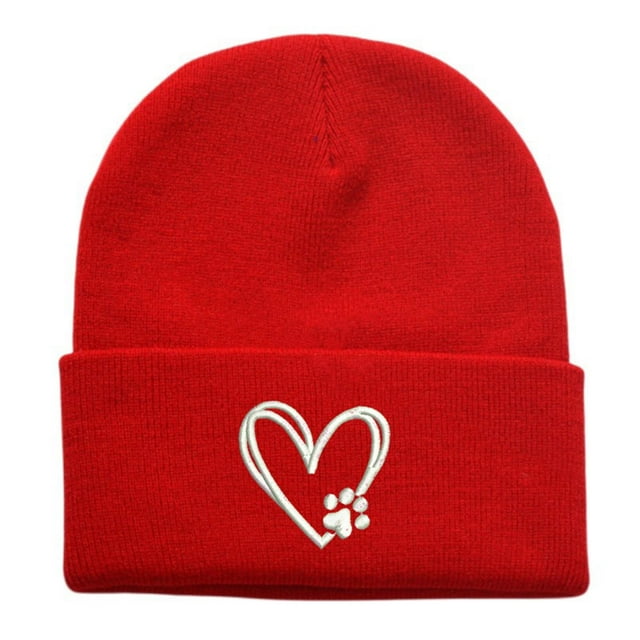 RXMEKW Sun Hats for Men, Claw Imprint Embroidered Knit Cap