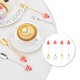 thumbnail image 2 of Juego de 4 tenedores y cucharas, tenedores de ensalada livianos, adorables cucharas de té y café de acero inoxidable, novedosas cucharillas de pala, creativas cucharas para helado y pasteles, 2 of 4