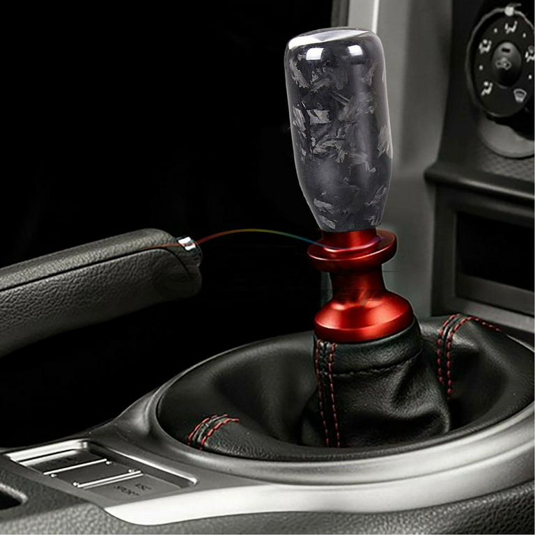  Arenbel Leather Gear Shift Knobs 5 Speed Car Gear Shifting  Stick Shifter Lever Handle Fit Most Manual Vehicle, Black Leather :  Automotive