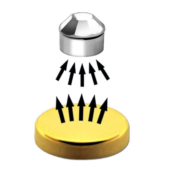 Surgical Steel Magnetic Magnet Fake Nose Piercing 3mm CZ Crystal Stud Ring