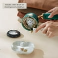 thumbnail image 5 of SALAV® Retro Edition Rechargeable Fabric Shaver and Lint Roller with 6-Blade Shaving System, Emerald, 5 of 18