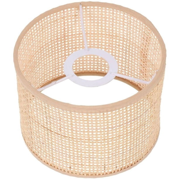 Funda protectora de lámpara de ratán tejido para lámparas de techo, material duradero que garantiza una larga vida útil, diseño de apariencia exquisita lleno de belleza clásica, amplia aplicación en