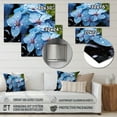 thumbnail image 4 of Designart "Flowers Charm In Blue" Floral Metal Wall Art, 4 of 5