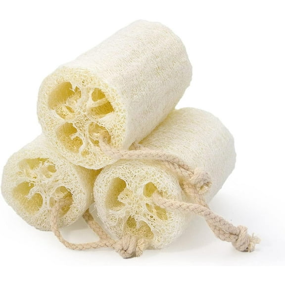 Hot Bath Supplies Loofah ,Natural Loofah Sponge Bath Body Exfoliation Natural Loofah 3 Pack of 7 inch