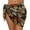 Hippie Skull Sunflower, variant on Hunting Camo Tree Leaves Print Women's Swimsuit Cover up Sarong Chiffon Beach Bikini Pareo Wrap Mesh Skirt Dress for Swimwear