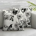 thumbnail image 3 of Throw Pillow Covers Vintage Floral with of Flowers on Roses Delphinium Cushion Pillow, 3 of 5