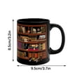 thumbnail image 2 of EQWLJWE 3D Bookshelf Mug, 3D Bookshelves Hole In A Wall Mug, Creative Space Design Multi-Purpose Ceramic Mug, A Library Shelf Cup, Funny Coffee Latte Mug, Ceramic Cup Bookshelf Mugs For Readers, 2 of 5