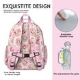 thumbnail image 5 of Strawberry Princess Pattern Backpack for School,Cute School Bag,Schoolbag with Adjustable Shoulder Straps & Padded Back,15.25"x11.5"x5.25", 5 of 5