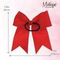 thumbnail image 5 of Motique Accessories Jumbo Hair Bow Pony with Tails-One Size, for Females (Red), 5 of 5