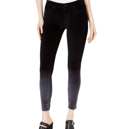 Hudson Womens Nico Ombre Skinny Fit Jeans Black 25