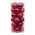 thumbnail image 5 of Pretty Comy Shatterproof Red Christmas Ball Ornaments, 24 Count (1.2"), 5 of 5