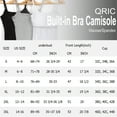 thumbnail image 6 of QRIC 2 Pack Womens Camisoles with Built in Bra Adjustable Straps Tank Top Sleeveless Summer Layer Tops (S-2XL), 6 of 6