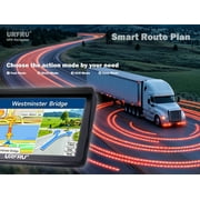 URFRU 9 inch GPS Navigation with Offline Maps for Truck, RV, Pickup and Car