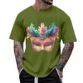 thumbnail image 1 of Tops para hombre, blusas y camisas de manga corta con cuello redondo para hombre, camisetas casuales con estampado de moda para hombre, blusa de manga corta, blusa de poliéster para hombre., 1 of 5