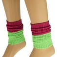 thumbnail image 5 of All Cotton Leg Warmers for Women 80s Colorful Soft Knitted 1 Pair - Colors 3, 5 of 9